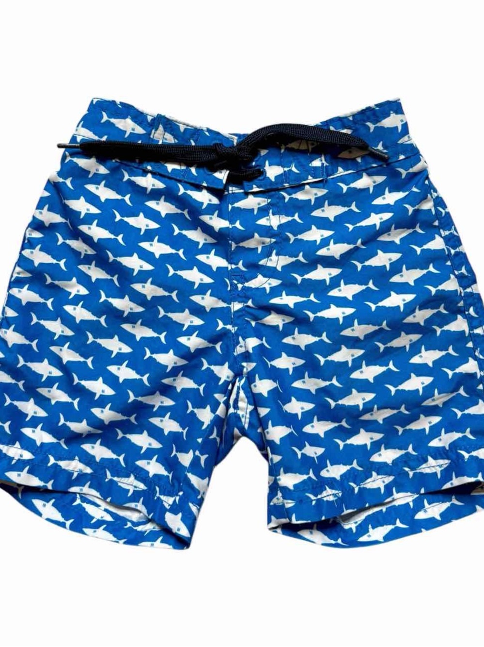Janie And Jack Baby Boy Blue Shark Bathing Suit Swim Shorts Size 3-6M